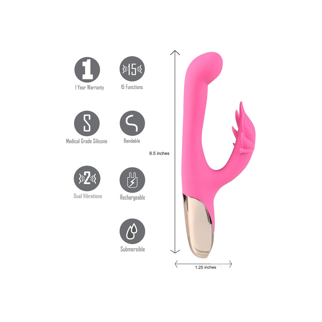 Maiatoys Rabbit Vibrator 15 Standen - Paars' - EroticToyzRabbit VibratorsMaiatoys