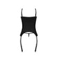 Merry Widow en G - String Set - Zwart - 2XL - Pleasureplay Queen sizeMagic Silk