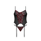 Merry Widow en G - String Set - Zwart - 2XL - Pleasureplay Queen sizeMagic Silk