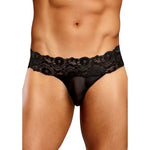 Micro Thong Pinch Back - XL - Black - EroticToyzProducten,Lingerie,Lingerie voor Hem,Strings,,MannelijkMale Power