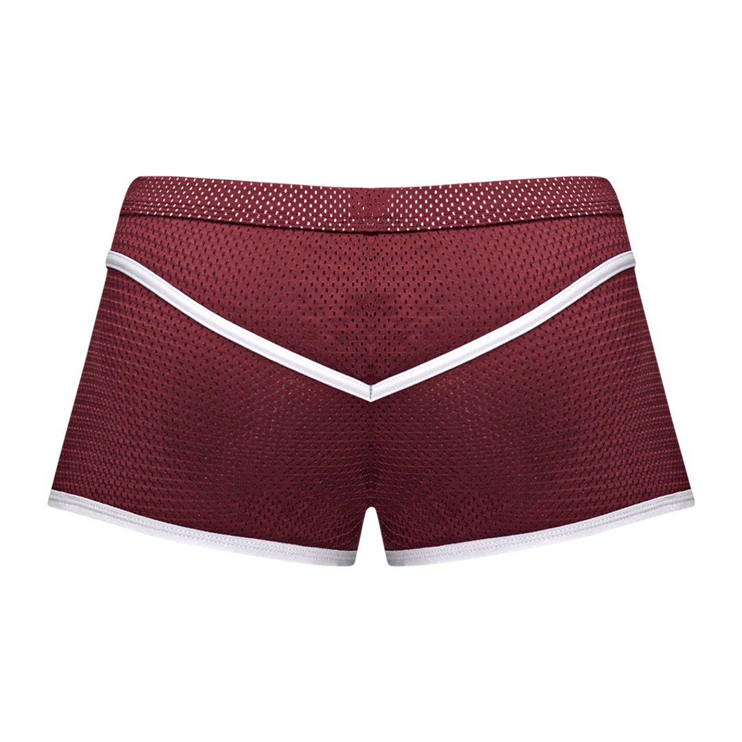 Mini Short - L - Burgundy - EroticToyzProducten,Lingerie,Lingerie voor Hem,Boxershorts,,MannelijkMale Power