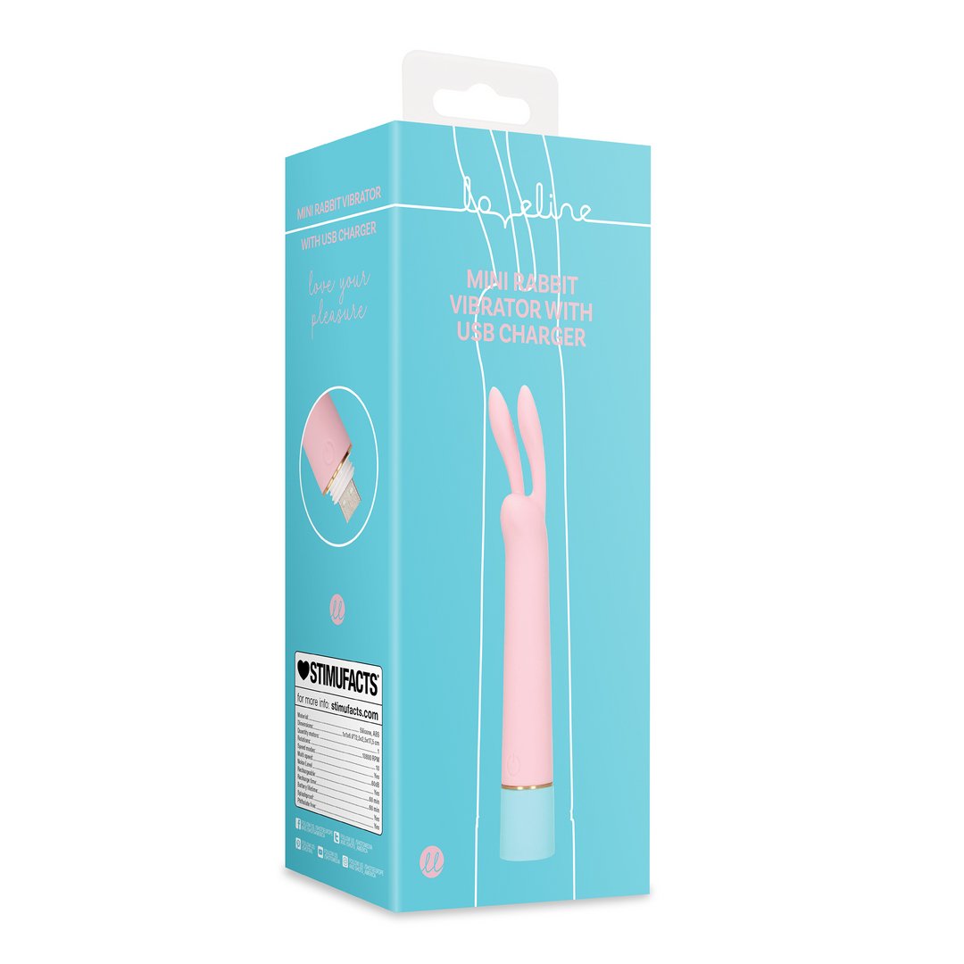 'MiniRabbit USB - Oplaadbare Rabbit Vibrator - Roze' - EroticToyzRabbit VibratorsLoveline by Shots