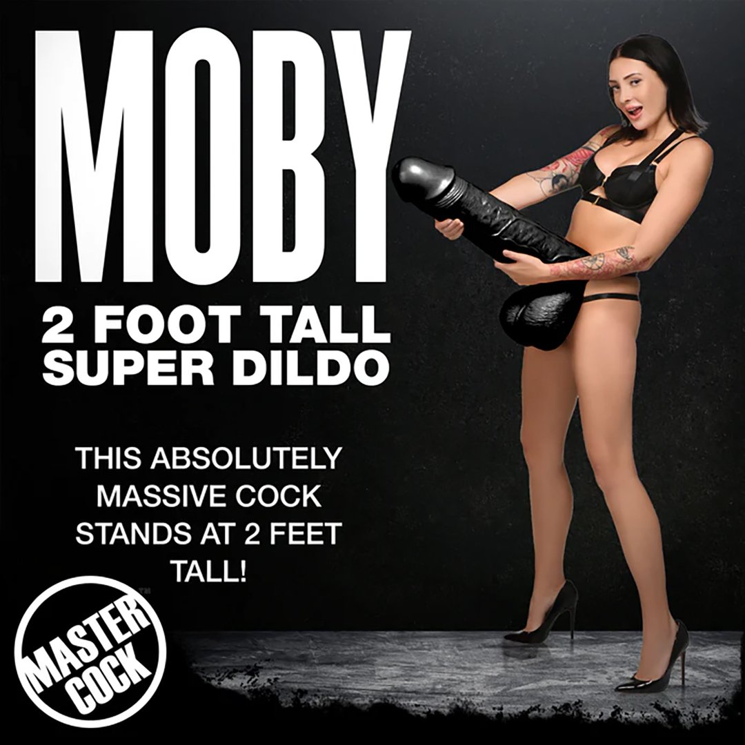 'Moby Super Dildo 60 cm - Zwart' - EroticToyzMaxi - Dildo'sXR Brands