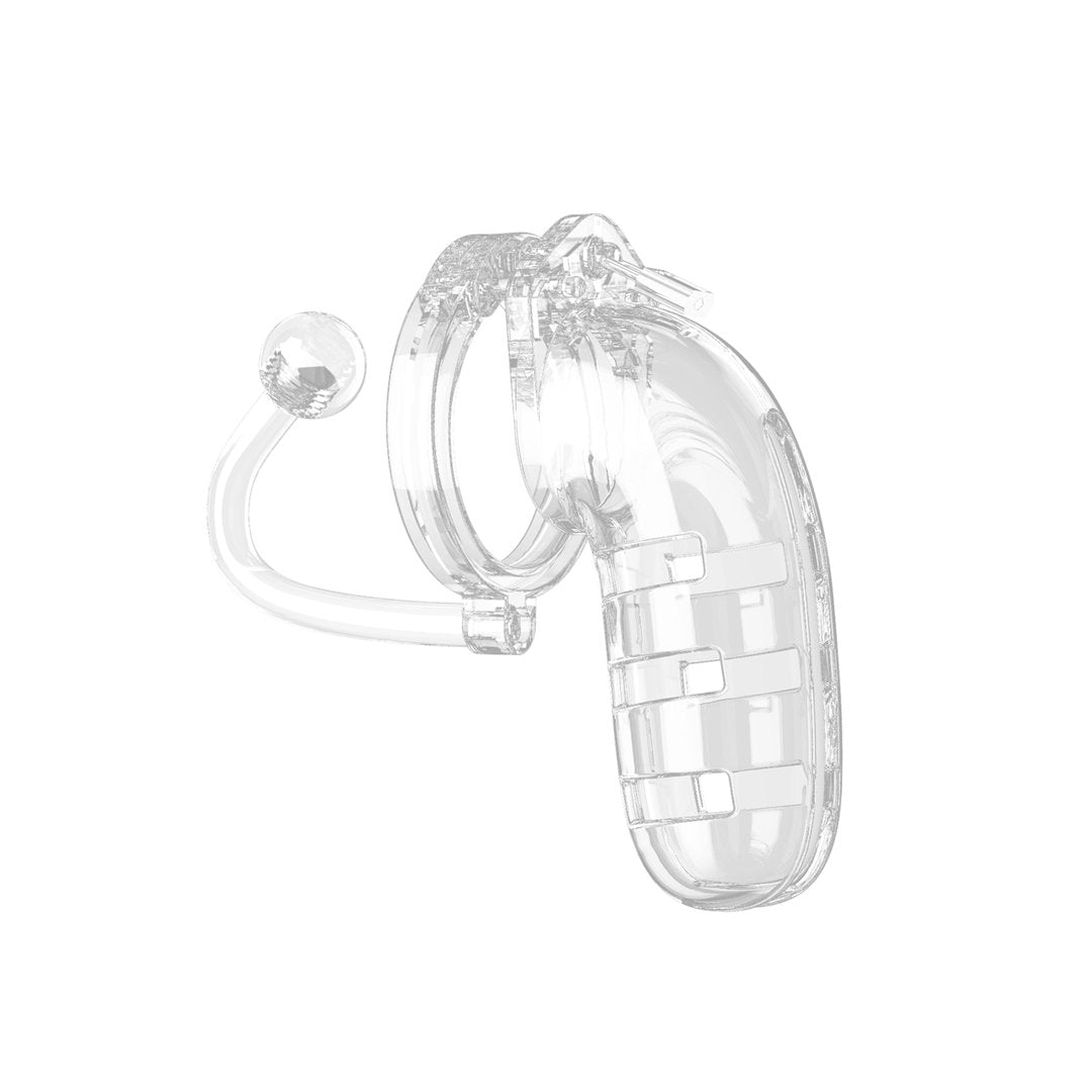 Model 12 Chastity Cock Cage with Plug - 14 cm - EroticToyzProducten,Toys,Anaal Toys,Buttplugs Anale Dildo's,Buttplugs Anale Dildo's Niet Vibrerend,Toys voor Mannen,Peniskooien en Kuisheidsapparaten,,MannelijkManCage by Shots