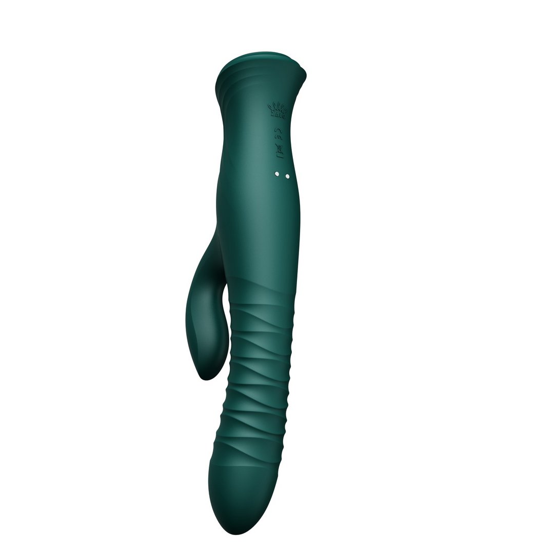 Mose Rabbit Vibrator PowerThrust Technologie - Turquoise Green - EroticToyzThrusting VibratorsZalo