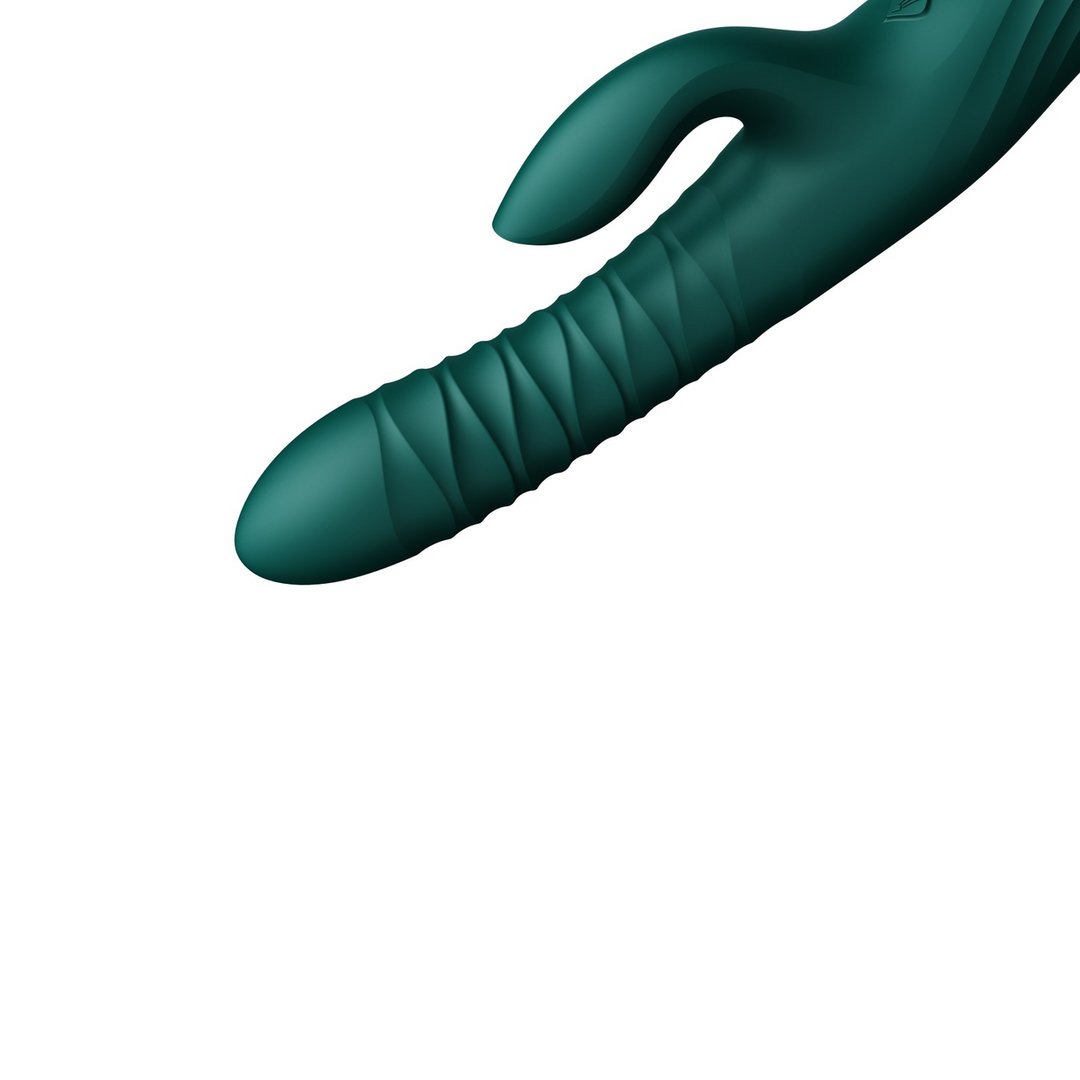 Mose Rabbit Vibrator PowerThrust Technologie - Turquoise Green - EroticToyzThrusting VibratorsZalo