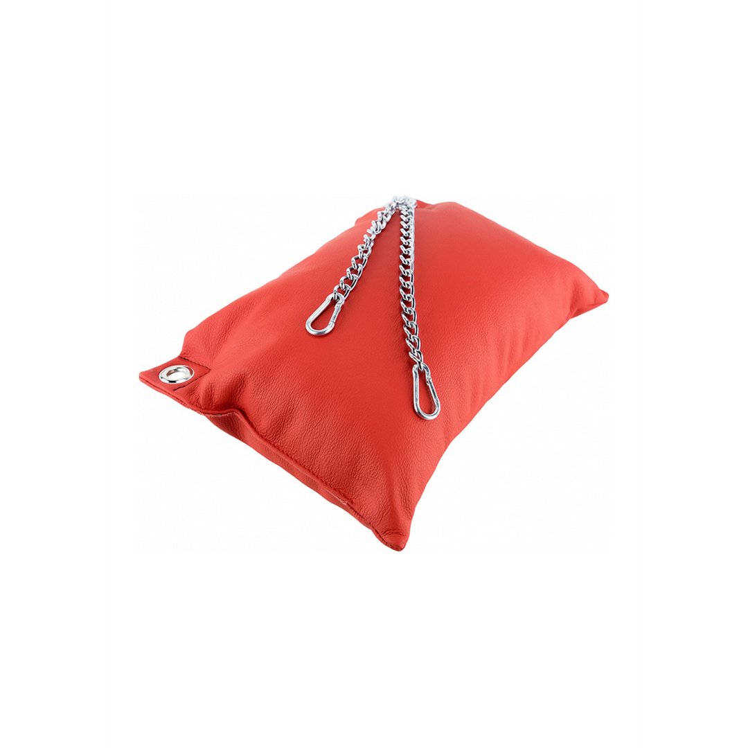 Mr. Sling Lederen Kussen met Metalen Kettingen - Rood - EroticToyzSchommelsMr. Sling