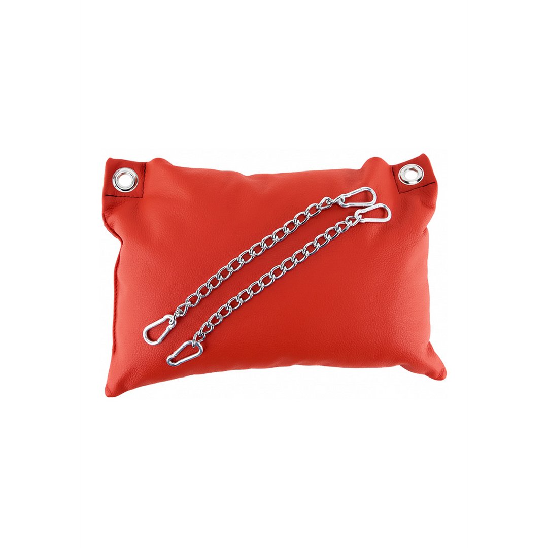 Mr. Sling Lederen Kussen met Metalen Kettingen - Rood - EroticToyzSchommelsMr. Sling