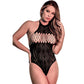 Magic Silk Halter Teddy Zwart - Pleasureplay Bodysuits TeddiesMagic Silk