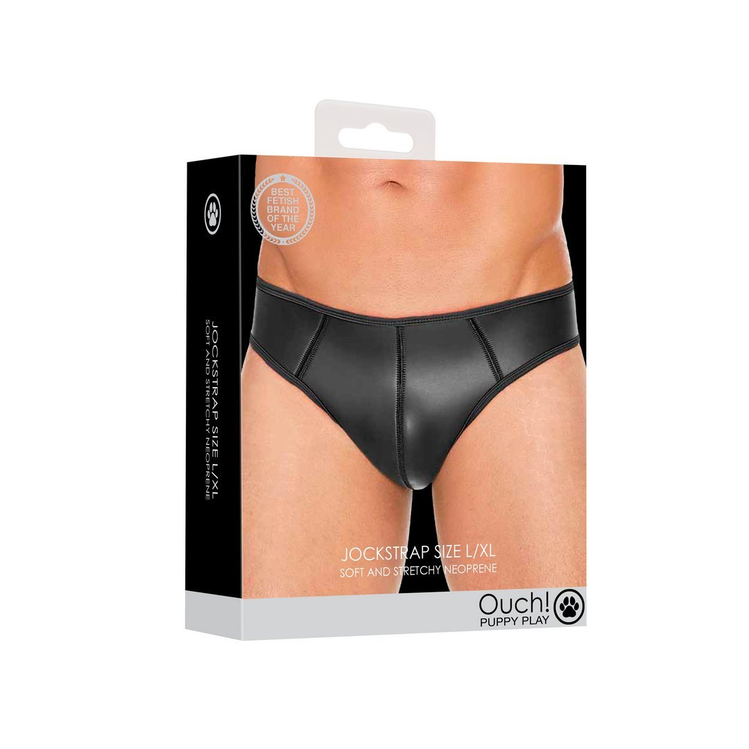 Neopreen Jockstrap - L/XL voor Rollenspel en Gehoorzaamheidstraining - EroticToyzProducten,Lingerie,Lingerie voor Hem,Jocks,,MannelijkOuch! by Shots