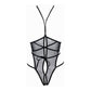 Mesh Open Cup Teddy - Zwart XL - Pleasureplay Bodysuits TeddiesAllure