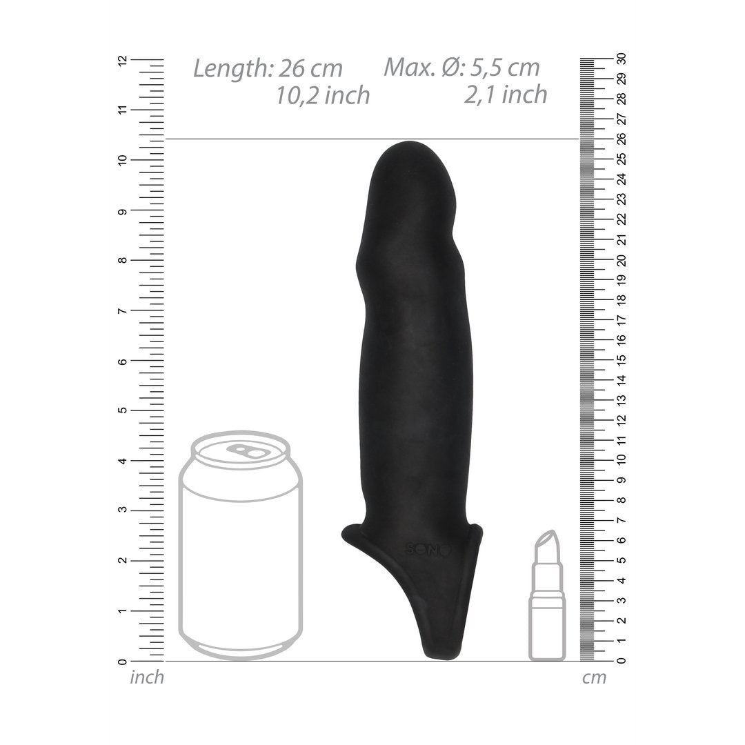 No.17 - Penisverlenging met Balriem - Zachte TPE - EroticToyzProducten,Toys,Toys voor Mannen,Penis Sleeve,,MannelijkSono by Shots