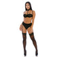 Lingerie Set Met Choker - XL - Zwart - Pleasureplay 2 - Delige SetForplay