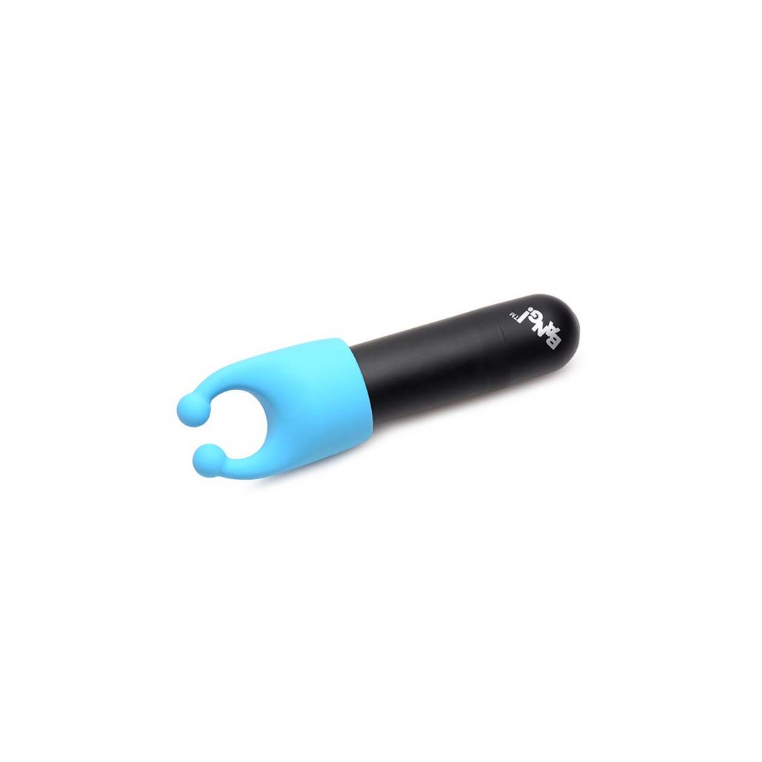 Oplaadbare Bullet met 4 Glow - in - the - Dark Bijlagen - EroticToyzProducten,Toys,Vibrators,Kogel - en Minivibrators,,XR Brands