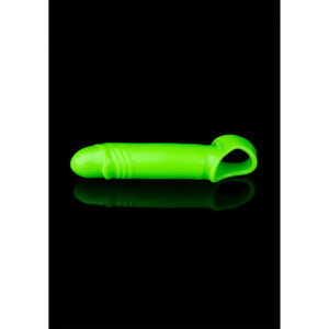 Oplichtende, Rekbare Penisomhulsel – Glow in the Dark – Fluorescerend Groen Stimulatiemiddel - EroticToyzProducten,Toys,Toys voor Mannen,Penis Sleeve,,MannelijkOuch! by Shots