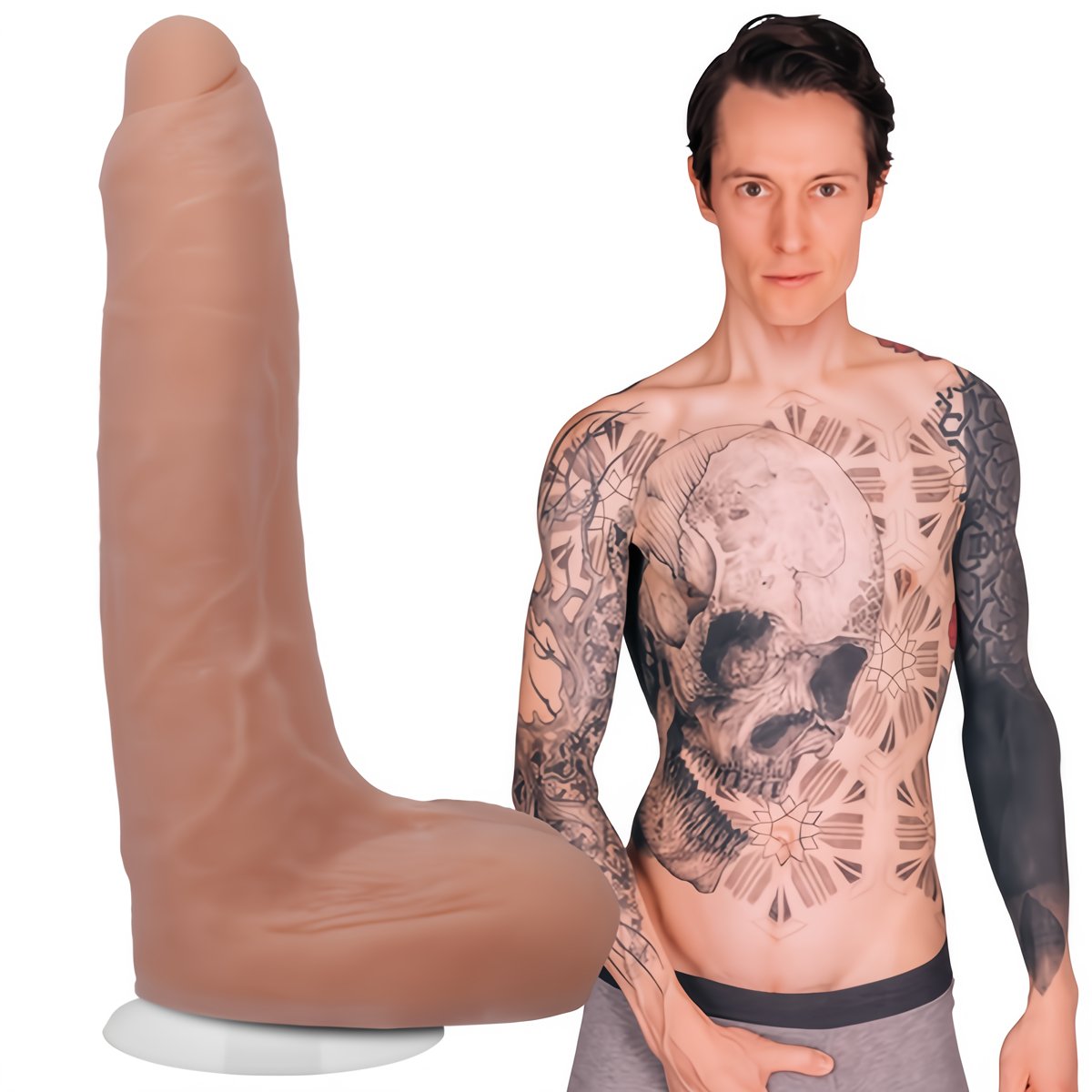 Owen Gray - Realistische Dildo 22 cm - EroticToyzProducten,Toys,Dildos,Realistische Dildo's,,GeslachtsneutraalDoc Johnson