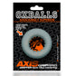 Oxballs Axis Ribbed Cockring - Clear Ice - EroticToyzCockringenOxballs