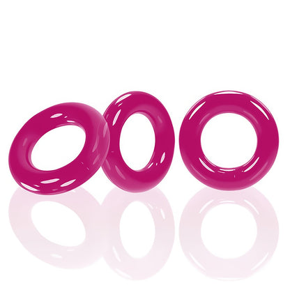 Oxballs Willy Rings Stretchy Cockrings 3 - Pack - Hot Pink - EroticToyzCockringenOxballs