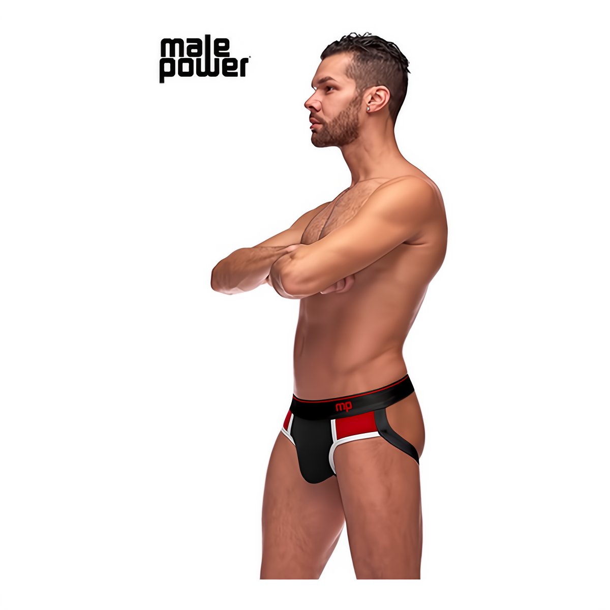 Panel Jock met Kleurblok - M - Rood - EroticToyzProducten,Lingerie,Lingerie voor Hem,Jocks,,MannelijkMale Power