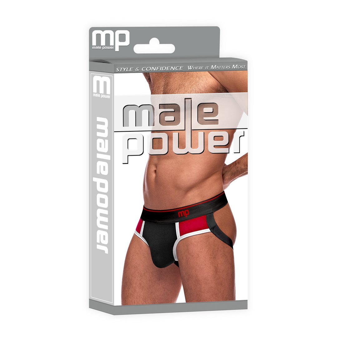 Panel Jock met Kleurblok - M - Rood - EroticToyzProducten,Lingerie,Lingerie voor Hem,Jocks,,MannelijkMale Power