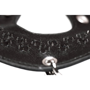 Parachute Ballstretcher met Spikes van Kwaliteitsleer - EroticToyzProducten,Toys,Toys voor Mannen,Ball Straps,,XR Brands