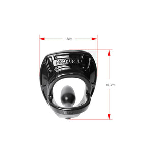 Perfect Fit Armor Tug Lock Cockring met Buttplug en Balriem - Klein - Zwart/Clear - EroticToyzCockringenPerfectFitBrand