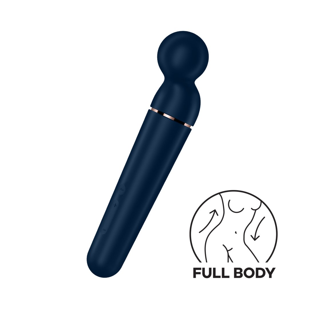 Planet Wand - er Massager - Blauw en Roségoud - EroticToyzProducten,Toys,Vibrators,Massagetoestellen Wands,,GeslachtsneutraalSatisfyer