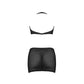 Halter en Rok Set - Plus Size - Zwart - Pleasureplay Queen sizeMagic Silk