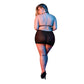 Halter en Rok Set - Plus Size - Zwart - Pleasureplay Queen sizeMagic Silk
