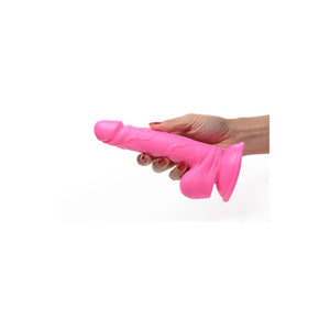 'POP Dildo Met Ballen 16.5 cm Met Zuignap - Klaproos' - EroticToyzRealistische Dildo'sXR Brands