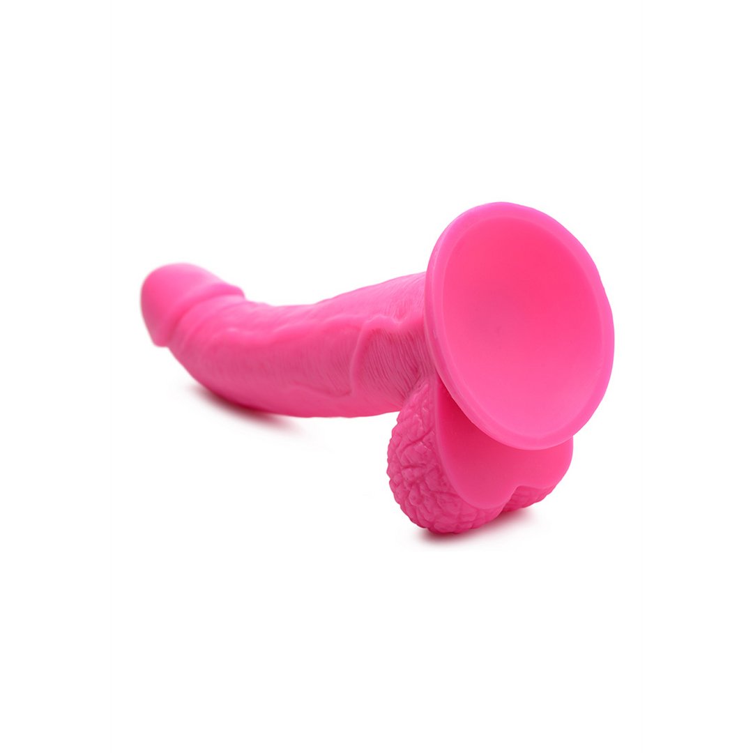 'POP Dildo met Ballen en Zuignap 19 cm - Klaprooskleurig' - EroticToyzRealistische Dildo'sXR Brands