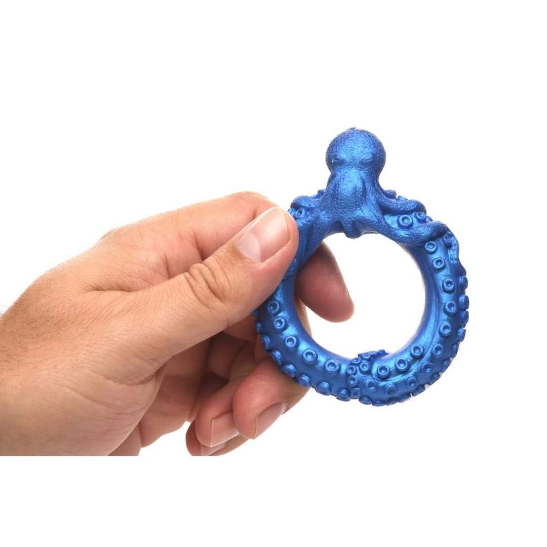 Poseidon's Octo - Ring - Silicone Cockring - Blauw - EroticToyzProducten,Toys,Toys voor Mannen,Cockringen,Nieuwe Producten,,MannelijkXR Brands