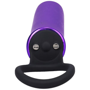 'Power Play Vibrator met Siliconen Grijpring - Paars' - EroticToyzKogel - en MinivibratorsDoc Johnson