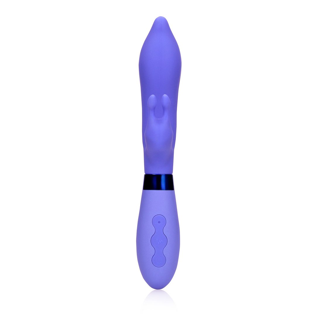 'Premium Rabbit Vibrator Puntig Siliconen - Paars' - EroticToyzRabbit VibratorsLoveline by Shots