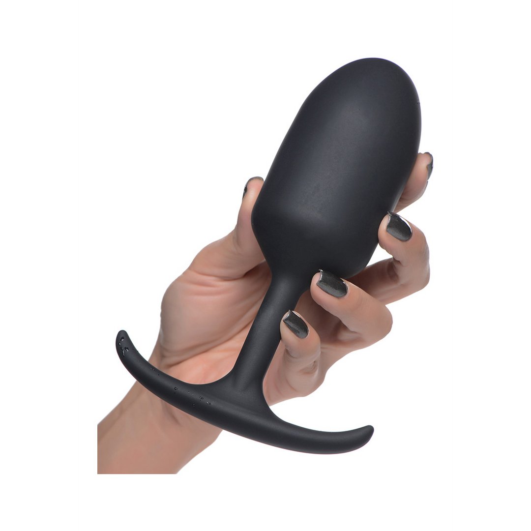 'Premium Siliconen Gewogen Butt Plug XL - Zwart' - EroticToyzButtplugs Anale Dildo's Niet VibrerendXR Brands