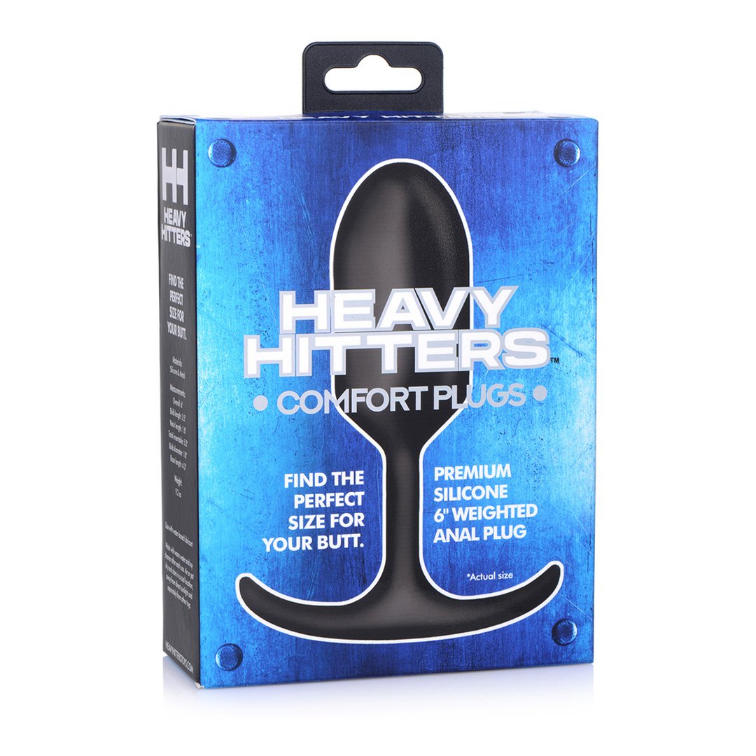 'Premium Siliconen Verzwaarde Butt Plug 260g - Large Zwart' - EroticToyzButtplugs Anale Dildo's Niet VibrerendXR Brands