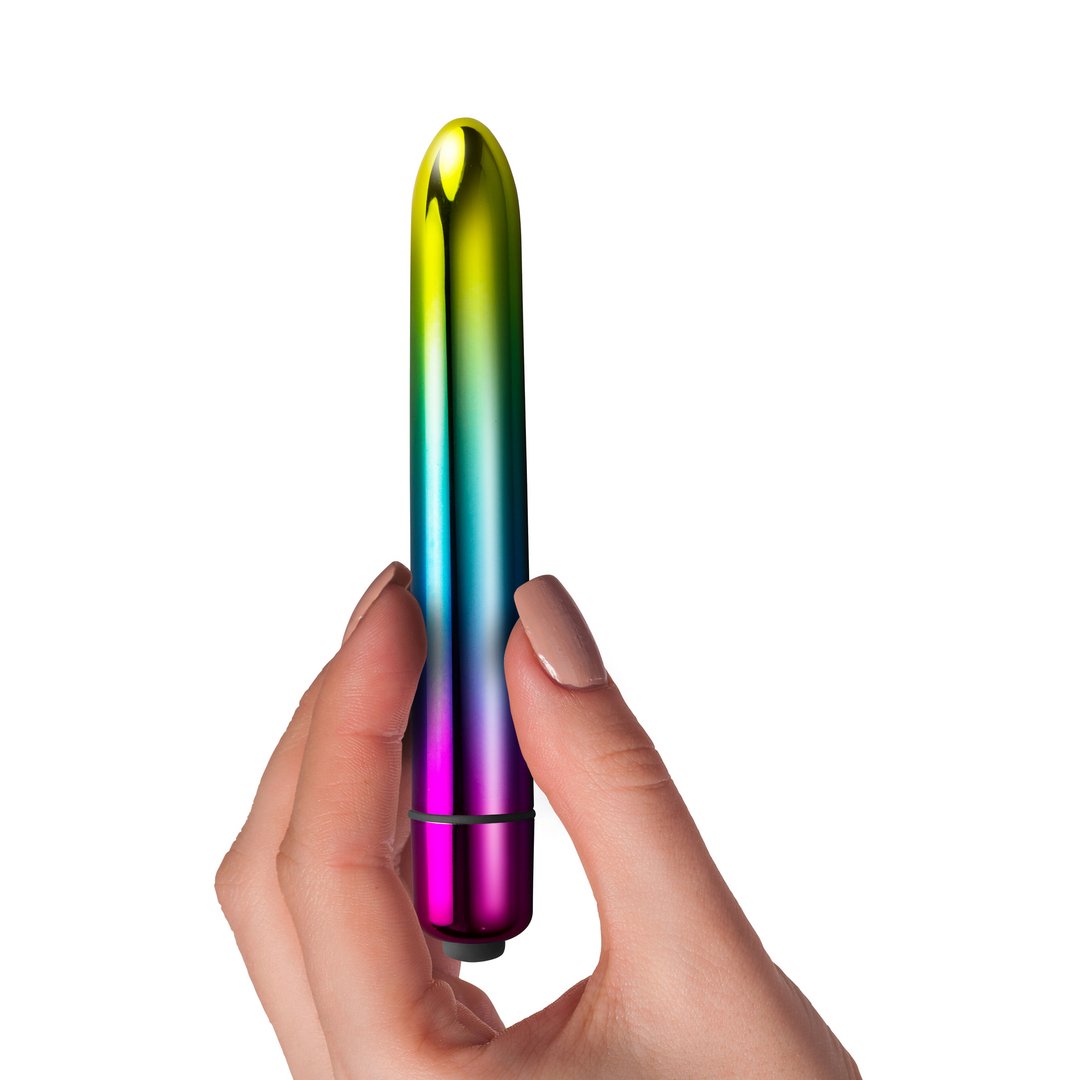 PrismVibe Slanke Vibrator 10 Standen - Zilver - EroticToyzKogel - en MinivibratorsRocks - Off