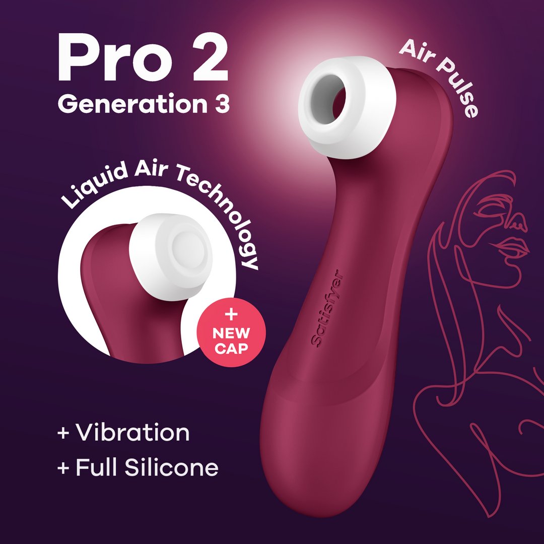 Clitoris Stimulator met Drukgolven en Vibratie - Zacht Silicone - Pleasureplay Air PulseSatisfyer