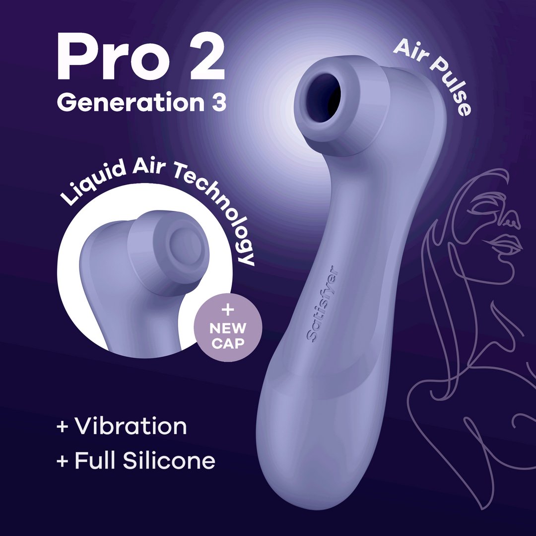 Clitoris stimulator Met Drukgolven - Siliconen - Pleasureplay Air PulseSatisfyer