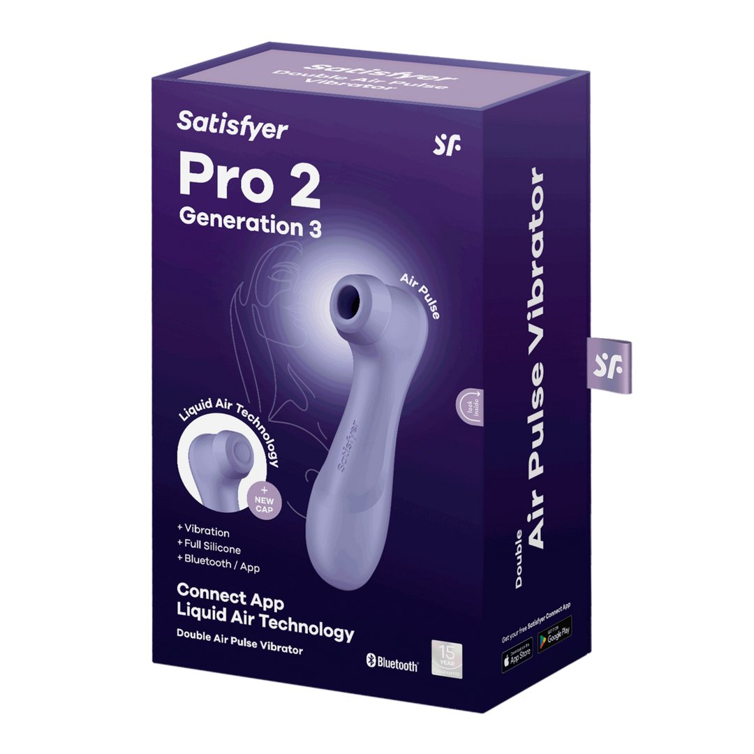 Pro 2 Generatie 3 + Liquid Air Technologie, Vibratie en Appverbinding - EroticToyzProducten,Toys,Vibrators,Airpulse - Vibrator,Clitoris Stimulator,Air Pulse,,GeslachtsneutraalSatisfyer