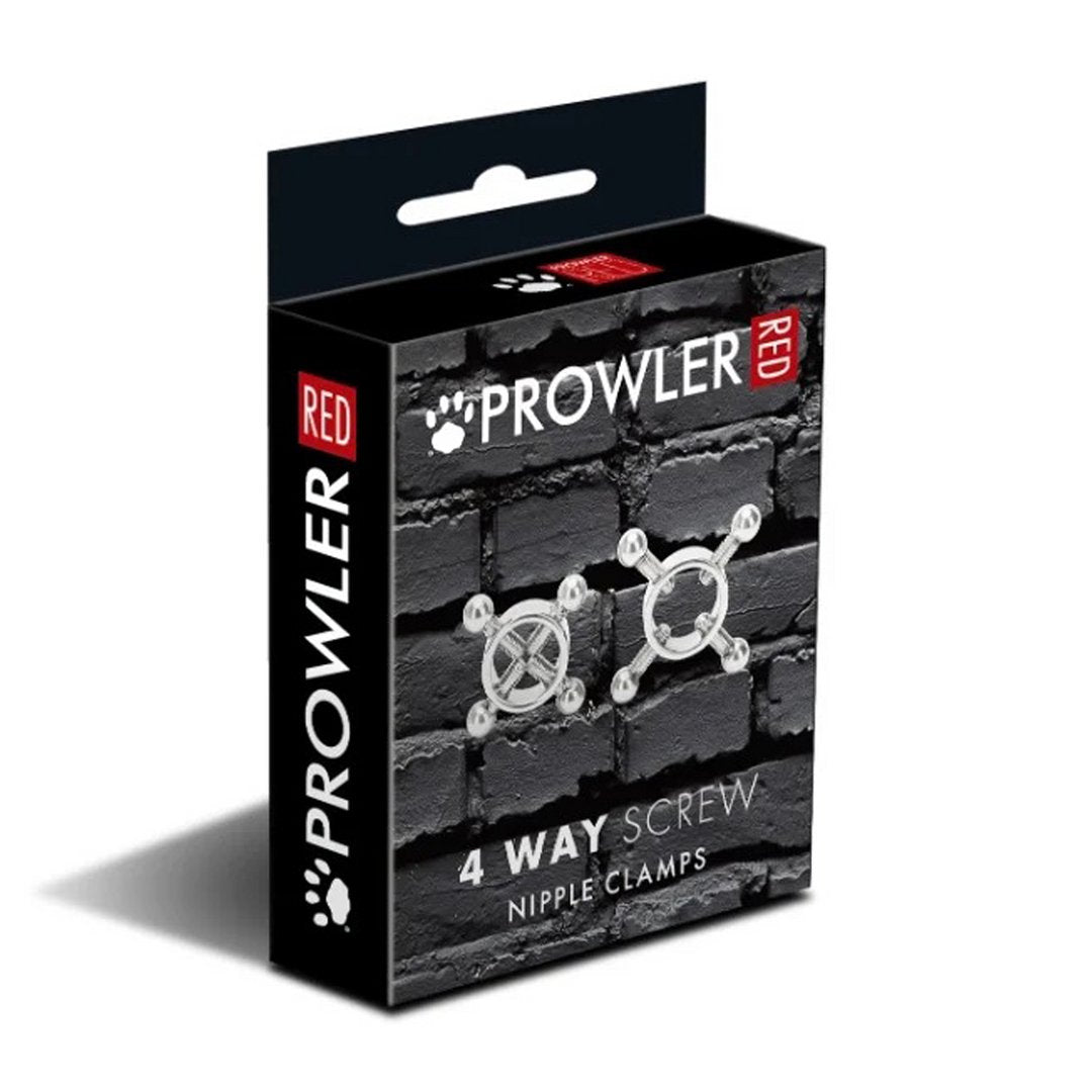 Prowler RED 4 - Weg Verstelbare Tepelklemmen - Zilver - EroticToyzTepelklemmenProwler Red