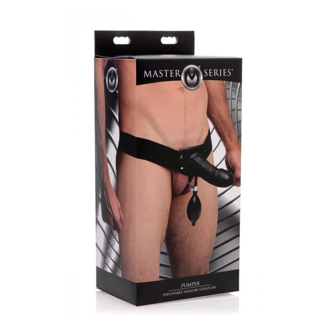 Pumper - Opblaasbare Holle Strap - On met Comfortabele Elastische Tailleband - EroticToyzProducten,Toys,Dildos,Opblaasbaar,Voorbinddildo's,Hol,,GeslachtsneutraalXR Brands