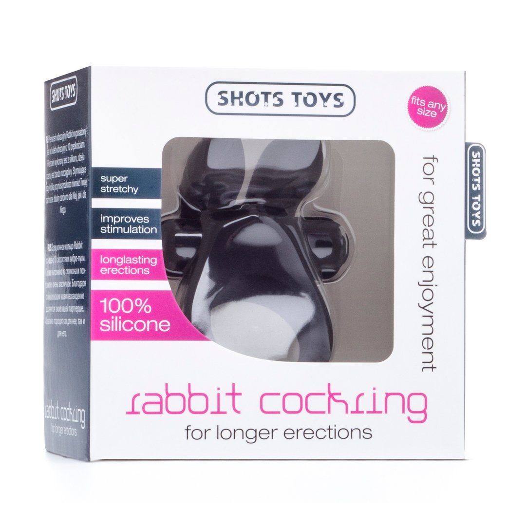 Rabbit Cockring - Stimulerende en Rekbare Cockring voor Hem en Haar - EroticToyzProducten,Toys,Toys voor Mannen,Cockringen,,MannelijkShots Toys by Shots