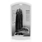 Real Rock Dildo Extra Dik met Ballen 25,4 cm - Zwart - EroticToyzRealistische Dildo'sRealRock by Shots