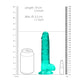 Realistische Dildo met Zuignap - 19 cm - Transparant - Pleasureplay Realistische Dildo'sRealRock by Shots