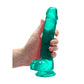Realistische Dildo Met Ballen - 21 cm - Transparant - Pleasureplay Realistische Dildo'sRealRock by Shots