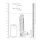 Realistische Dildo met Zuignap - Transparant 21 cm - Pleasureplay Realistische Dildo'sRealRock by Shots