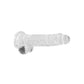 Realistische Dildo met Zuignap - Transparant 21 cm - Pleasureplay Realistische Dildo'sRealRock by Shots