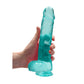 Realistische Dildo Met Zuignap - 25 cm - Transparant - Pleasureplay Realistische Dildo'sRealRock by Shots