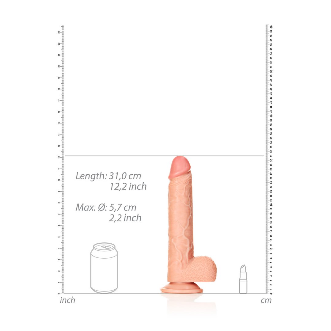 Realistische Dildo met Ballen en Zuignap - 28 cm - Hoogwaardige Plezierervaring - EroticToyzProducten,Toys,Dildos,Realistische Dildo's,,GeslachtsneutraalRealRock by Shots